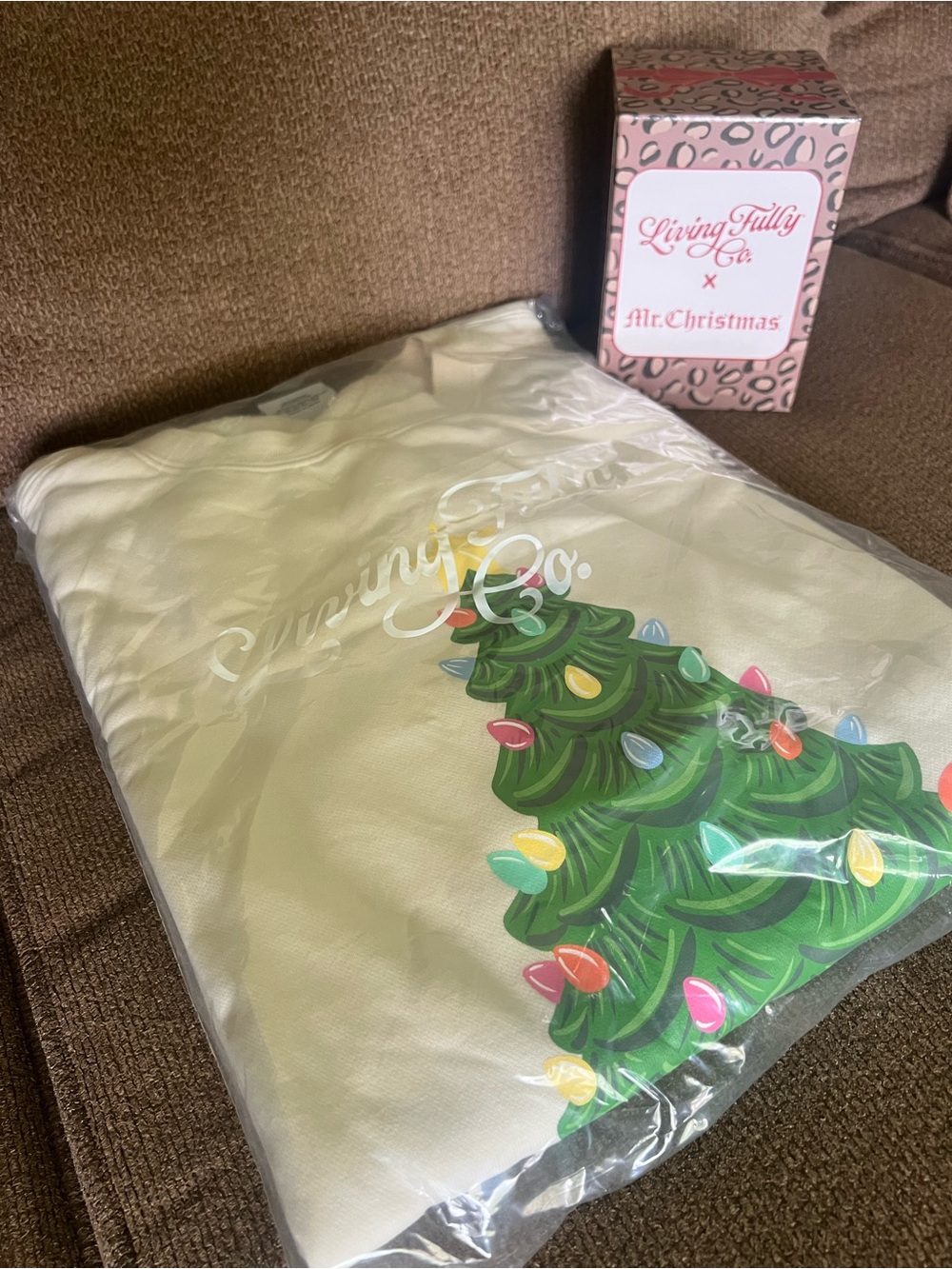 Living Fully Co. x Mr Christmas Sweatshirt and Matching Ornament NWT XL